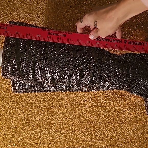 G INC International Concepts Women Gerii2 Knee Boots silver/black Size 5.5M - Picture 7 of 12